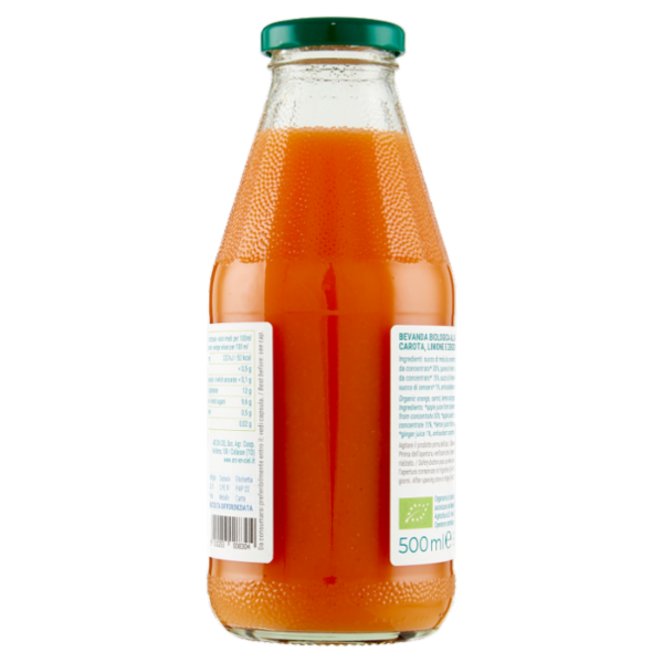 Bio Più Ti Voglio Bere Arancia, Carota, Limone e Zenzero 500 ml