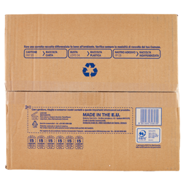 Pampers Sole e Luna Junior 90 pz