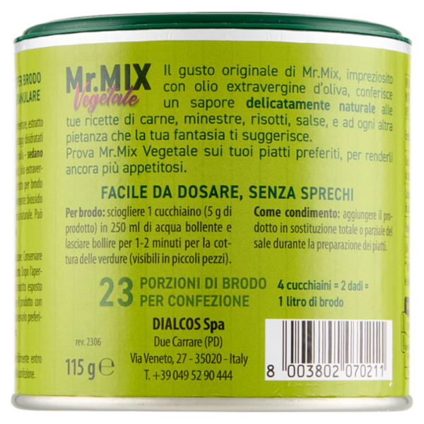 Mr.Mix Insaporitore Granulare Vegetale 115 g