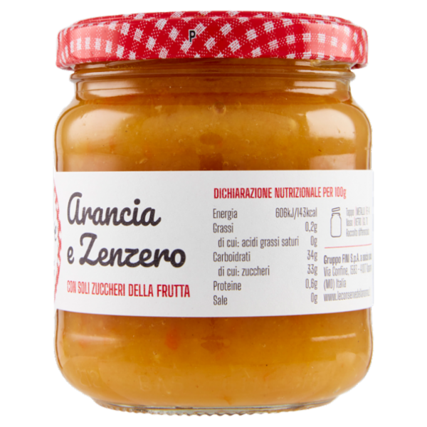 Le Conserve della Nonna Arancia e Zenzero 210 g