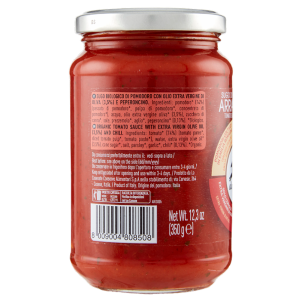 alce nero Sugo di Pomodoro Arrabbiata 350 g
