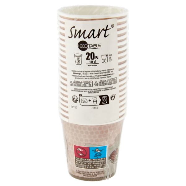 Smart Ecotable Bicchieri 10 cl 20 pz