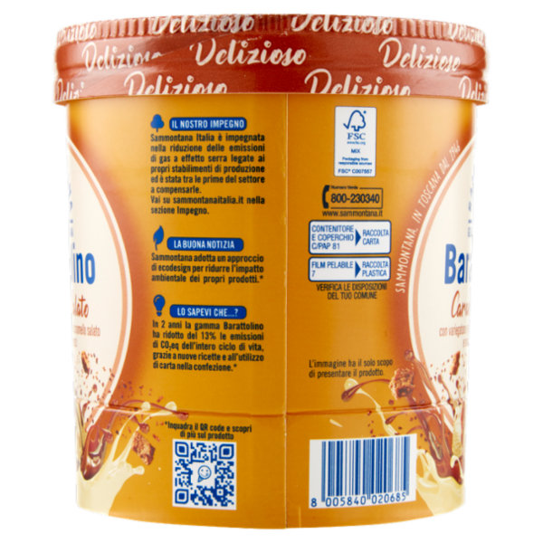 Sammontana Barattolino Delizioso Caramello Salato 500 g