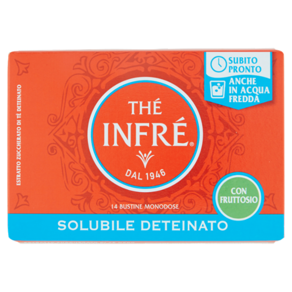 Thé Infré Solubile Deteinato con Fruttosio 14 Bustine 70 g