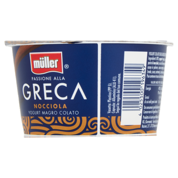 müller Passione alla Greca Nocciola Yogurt Magro Colato 150 g