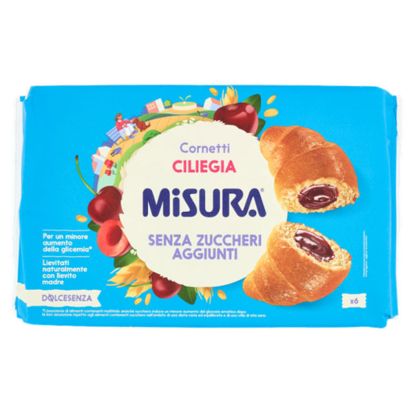 Misura Dolcesenza 6 Cornetti Ciliegia 298 g