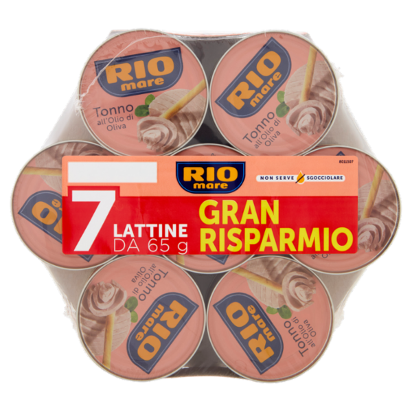 Rio mare Tonno all'Olio di Oliva 7 x 65 g