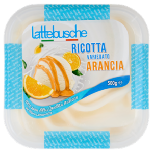 Lattebusche Gelato Ricotta Variegato Arancia 500 g