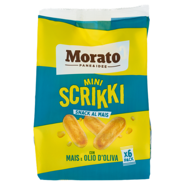 Morato Mini Scrikki Snack al Mais con Mais e Olio d'Oliva 6 x 35 g