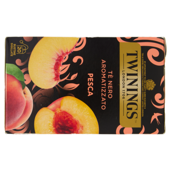 Twinings Pesca Tè Nero aromatizzato 20 filtri The 40 g