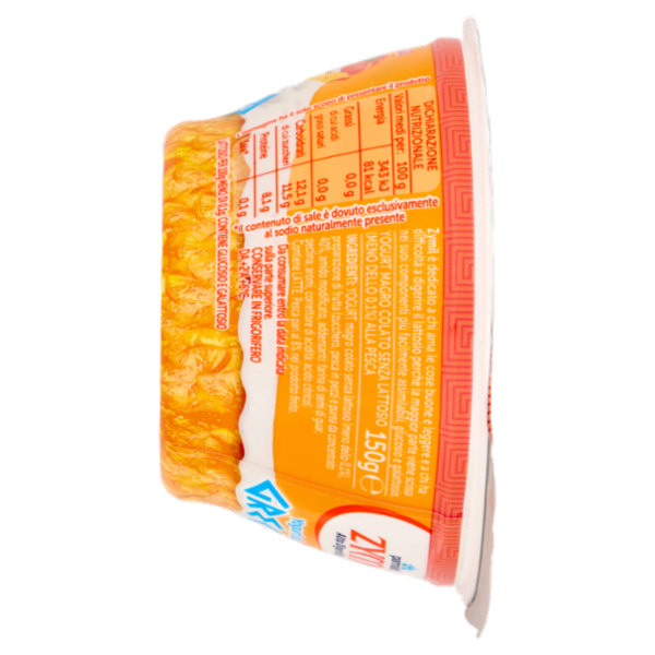 ZYMIL Alta Digeribilità Senza Lattosio Yogurt alla Greca Zero Grassi Pesca 150g