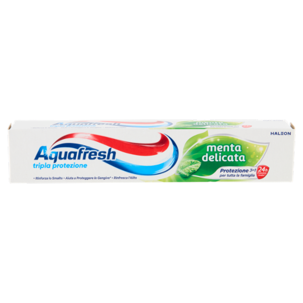 Aquafresh Tripla protezione dentifricio 3 in 1 gusto menta delicata e protezione denti 75 ml