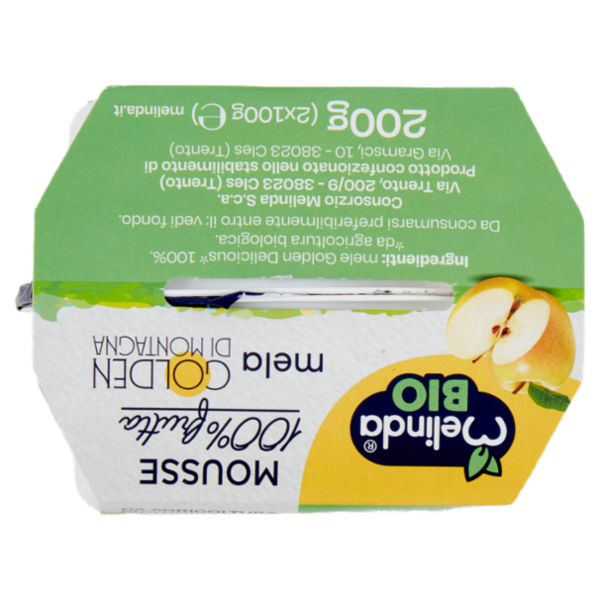 Melinda Bio Mousse mela Golden di Montagna 2 x 100 g