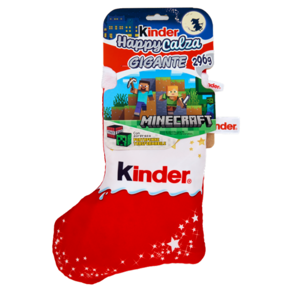 Kinder HappyCalza Gigante Minecraft 9 pezzi 296 g