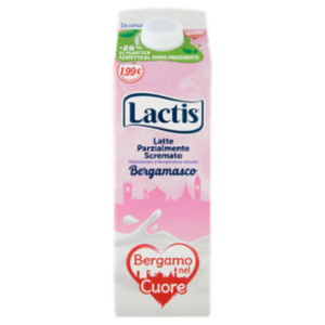Lactis Latte Parzialmente Scremato Pastorizzato a Temperatura Elevata Bergamasco 1000 Ml