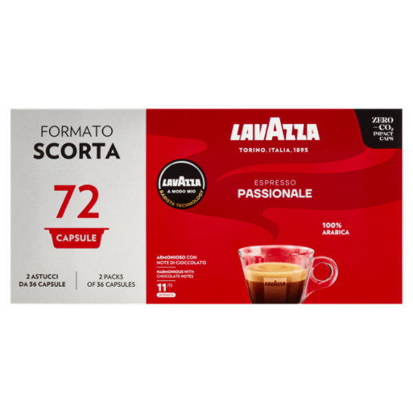 Lavazza A Modo Mio Espresso Passionale 72 capsule 540g