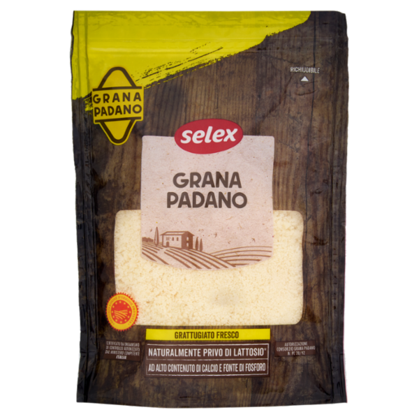 Selex Grana Padano Grattugiato Fresco 200 g