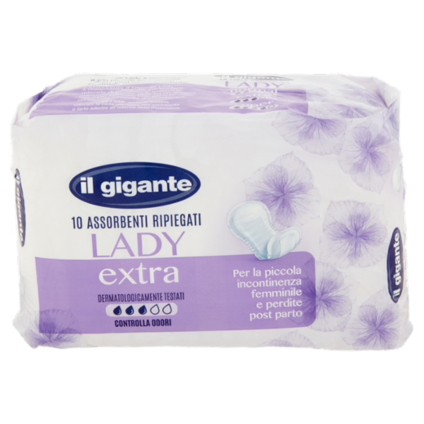IL GIGANTE Assorbenti Ripiegati Lady extra 10 pz