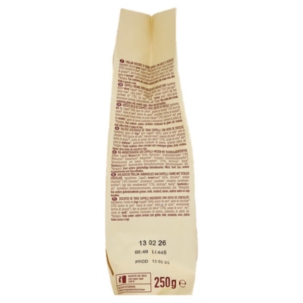 alce nero Frollino di Grano Cappelli con Gocce di Cioccolato 250 g