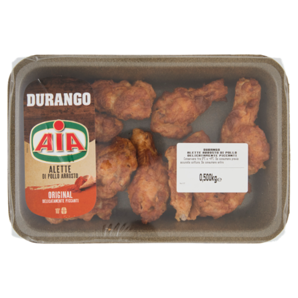 Aia Durango Alette di Pollo Arrosto Original Delicatamente Piccanti 0,500 kg