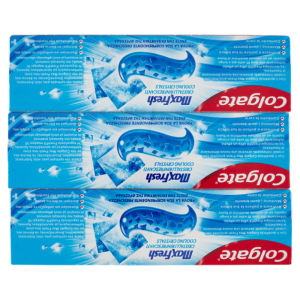 Colgate dentifricio Max Fresh Cristalli Rinfrescanti 3x75 ml