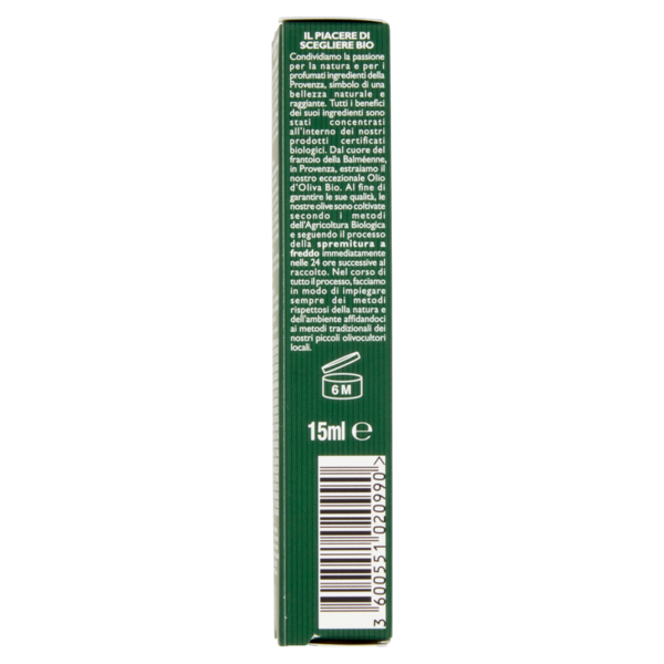 Tesori di Provenza Contorno Occhi Anti-età, con Olio d'Oliva Biologico, Ricco in Polifenoli, 15 ml