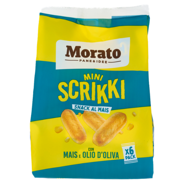 Morato Mini Scrikki Snack al Mais con Mais e Olio d'Oliva 6 x 35 g