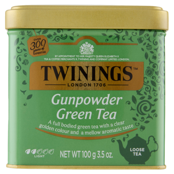 Twinings Gunpowder Tè Verde non aromatizzato Sfuso in latta The 100 g