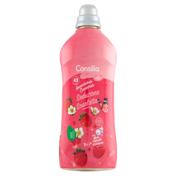 Consilia Ammorbidente Concentrato Fucsia Seduzione Scarlatta 43 lavaggi 1 L