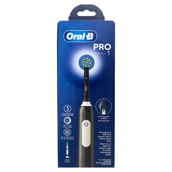 Oral-B Spazzolino Elettrico Denti Ricaricabile Pro Series 1 Black
