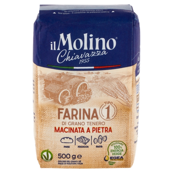 Il Molino Chiavazza Farina Tipo 1 di Grano Tenero 500 g