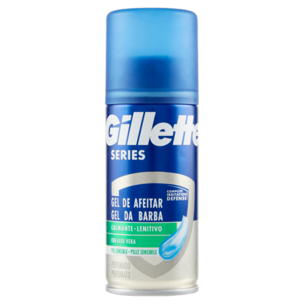 Gillette Gel da Barba da Uomo Series Lenitivo con Aloe Vera, 75 ml