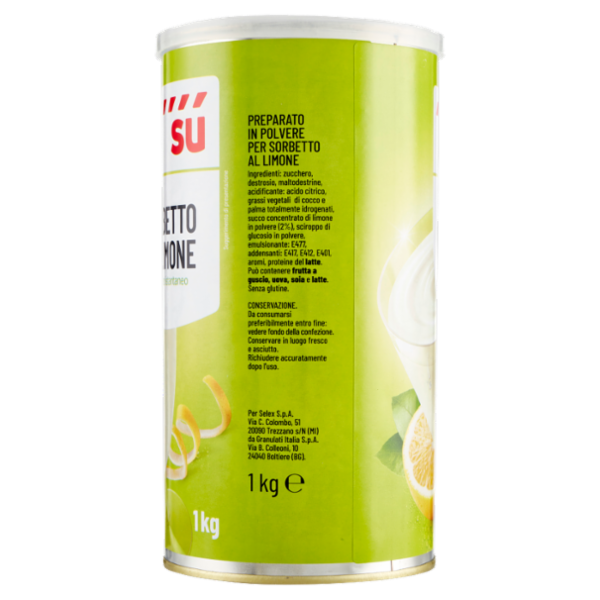 Sù Preparato per Sorbetto Istantaneo al Limone 1 Kg