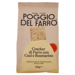 Poggio Del Farro Cracker Di Farro Con Ceci e Rosmarino 120 g