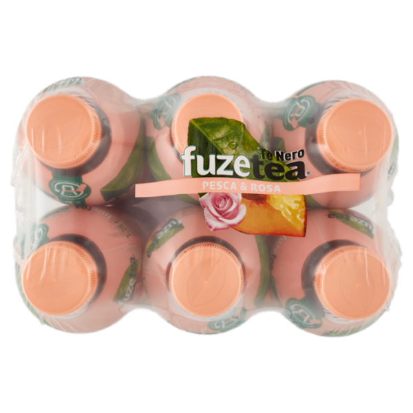 FUZE TEA, Tè Nero Pesca con una nota di Rosa PET 6 x 1,25L
