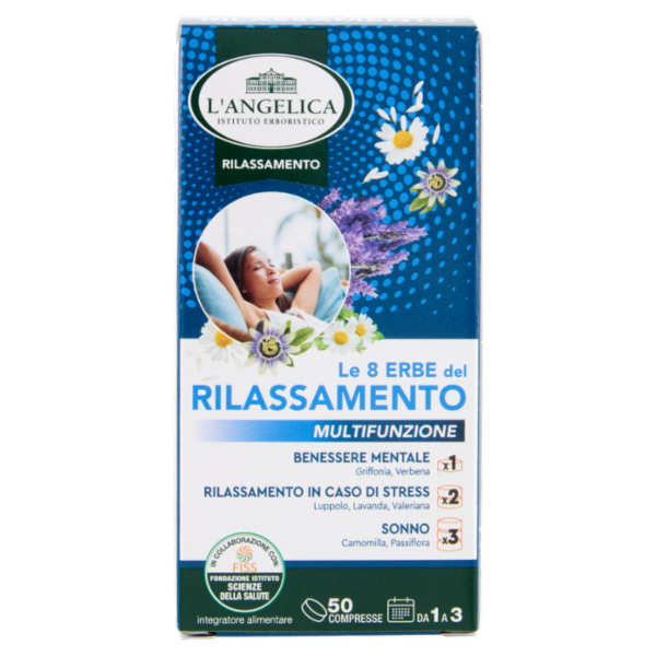 L'Angelica Rilassamento le 8 Erbe del Rilassamento Multifunzione 50 Compresse 22,5 g