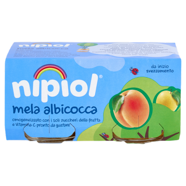 nipiol mela albicocca omogeneizzato 2 x 80 g