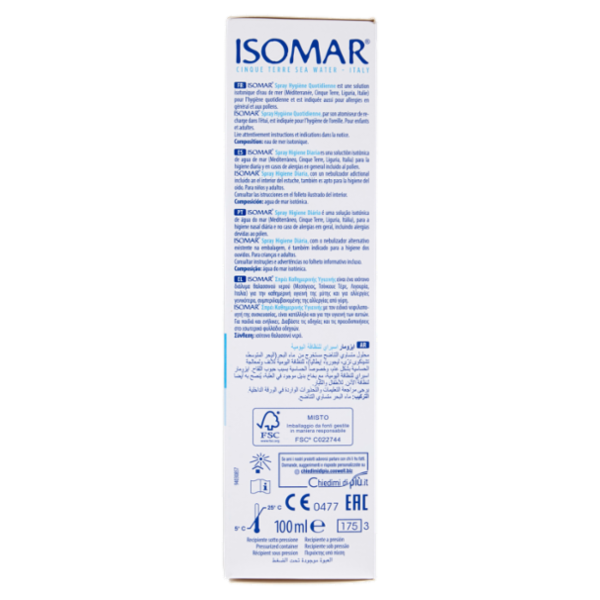 Isomar Spray Igiene Quotidiana Naso e Orecchie 100 ml