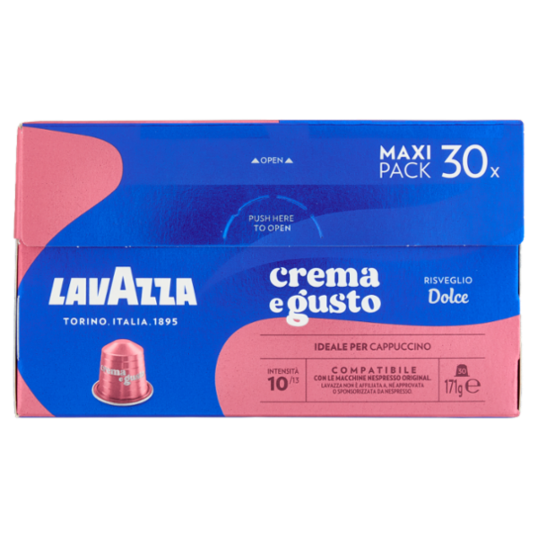 Lavazza crema e gusto Dolce Compatibile Nespresso Original 30 Capsule 171 g