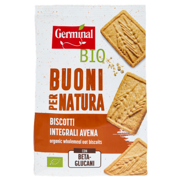 Germinal Bio Buoni per Natura Biscotti Integrali Avena 300 g