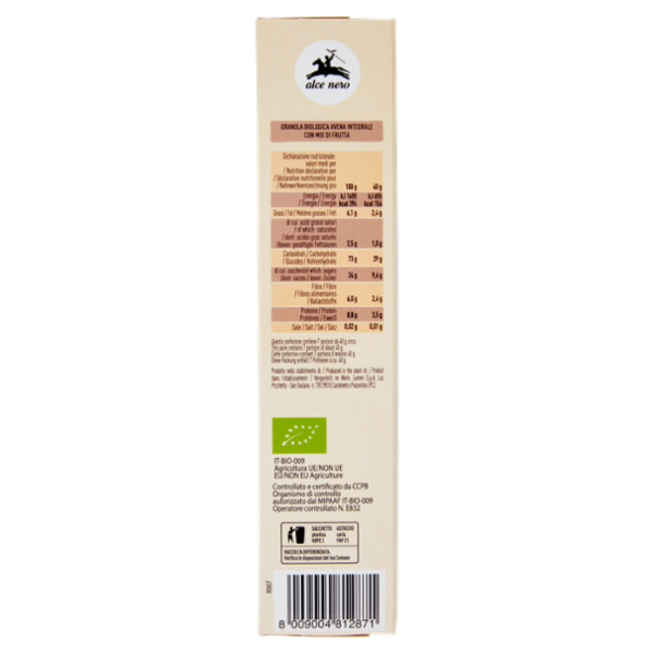 alce nero Granola Avena Integrale con Mix di Frutta 300 g