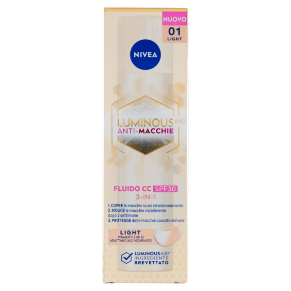 Nivea Luminous630 Anti-Macchie Fluido CC SPF30 01 Light 40 ml