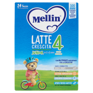 MELLIN 4 - Latte Crescita In Polvere, Fonte Di Ferro e Iodio, Dal 24° Al 36° Mese, 770g