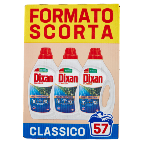 DIXAN Liquido Classico 3x19=57 Lavaggi 3 x 855 ml