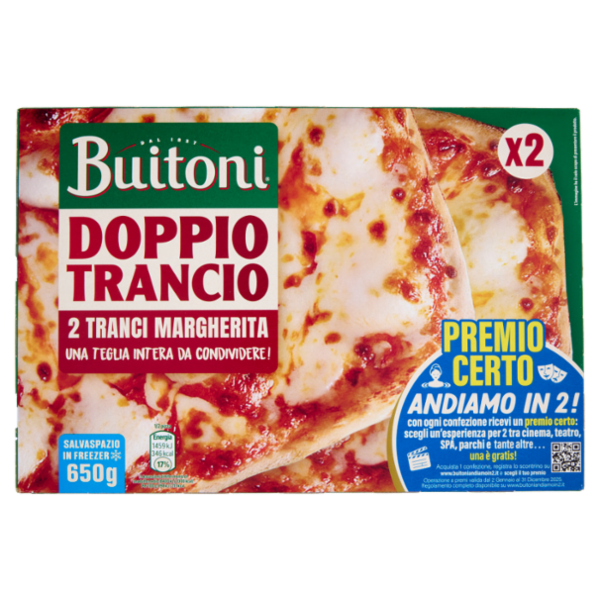 Buitoni Doppio Trancio Margherita 2 Tranci 650 g