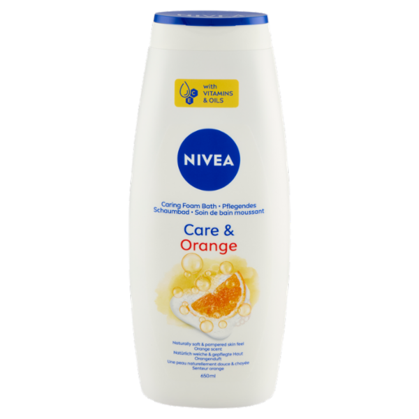 Nivea Care & Orange Caring Foam Bath 650 ml