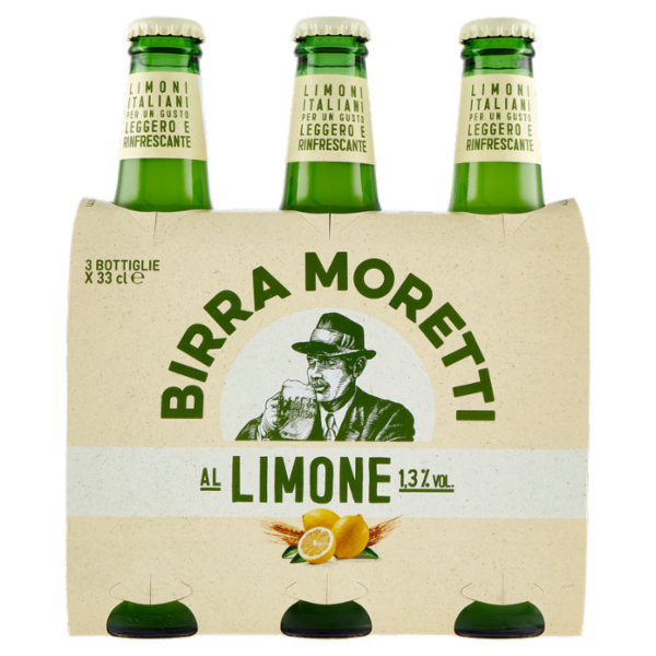 Birra Moretti al Limone 3 x 33 cl