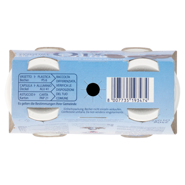 Sterzing Vipiteno 0,1% Grassi Yogurt Magro al Caffè 2 x 125 g