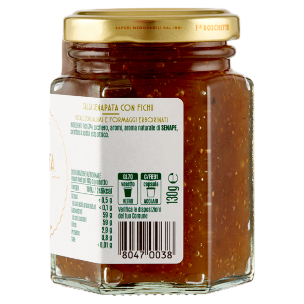 F.lli Boschetti Salsa Senapata Specialità al Fico 130 g