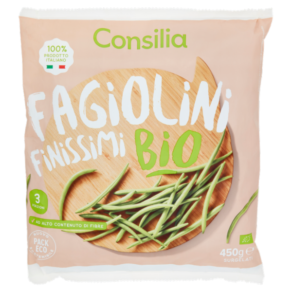 Consilia Fagiolini Finissimi Biologici Surgelati 450 g